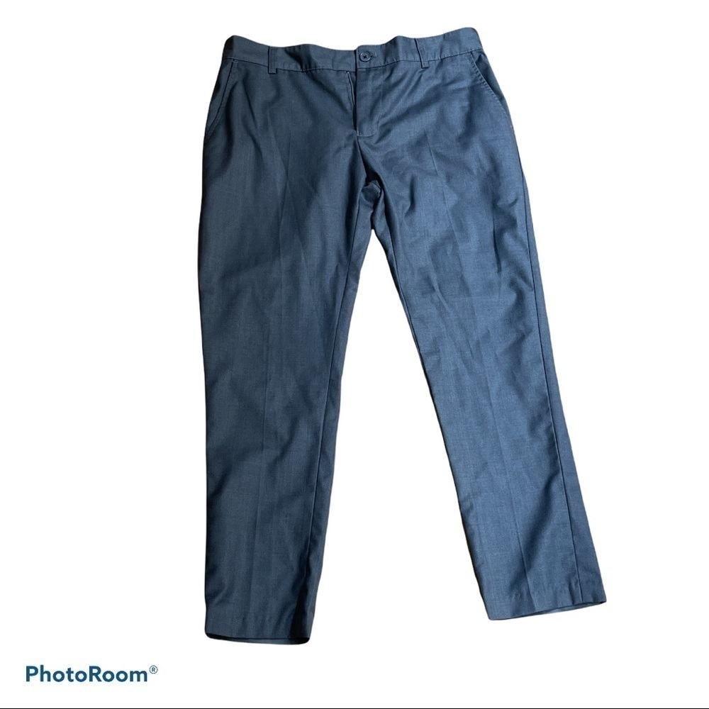 Armando Martillo Boys Slim Fit Dress Pants Size 10 Blue Gray Adjustable Waist